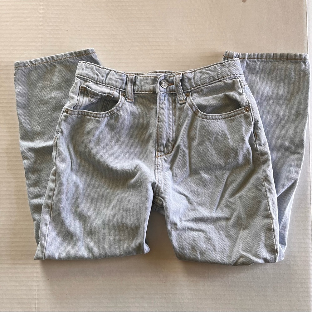 Old Navy High Rise Slouchy Straight girls jeans kids size 10